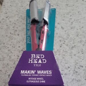 BedHead Makin' Waves Tourmaline Ceramic Waver - Pink and Purple